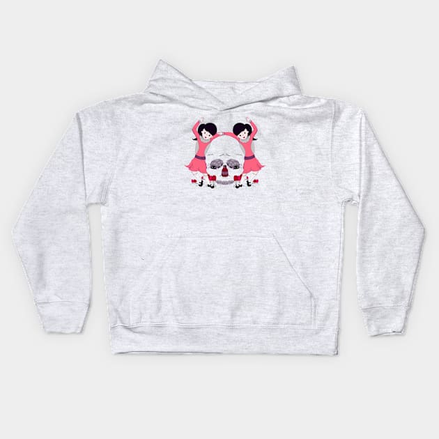 Party Skull Kids Hoodie by LVBart